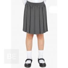 Grey Box pleated skirt