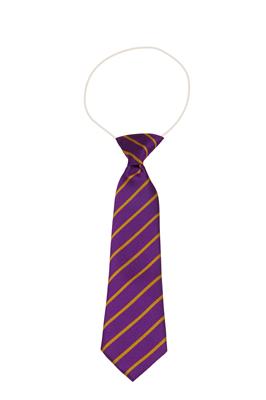 STM Purple and Gold striped tie (Elastic)