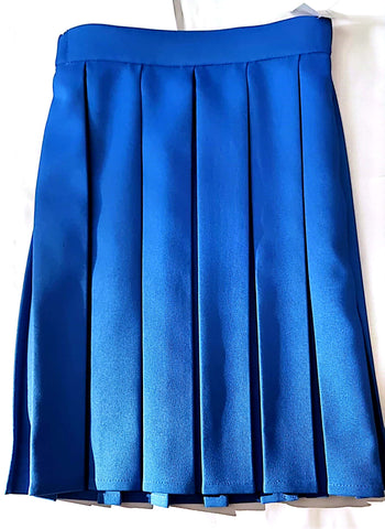 Royal Blue Box pleat skirt (Juniors)