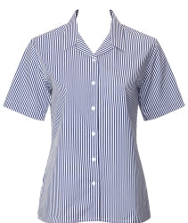 Trutex Navy and White striped blouse