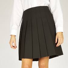 Trutex Grey Pleated Skirt