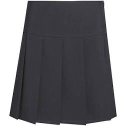 Drop Waist pleated skirt (Black)