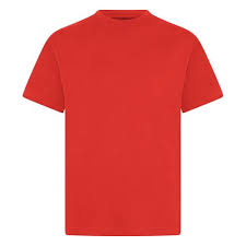 Red PE Tshirt with logo